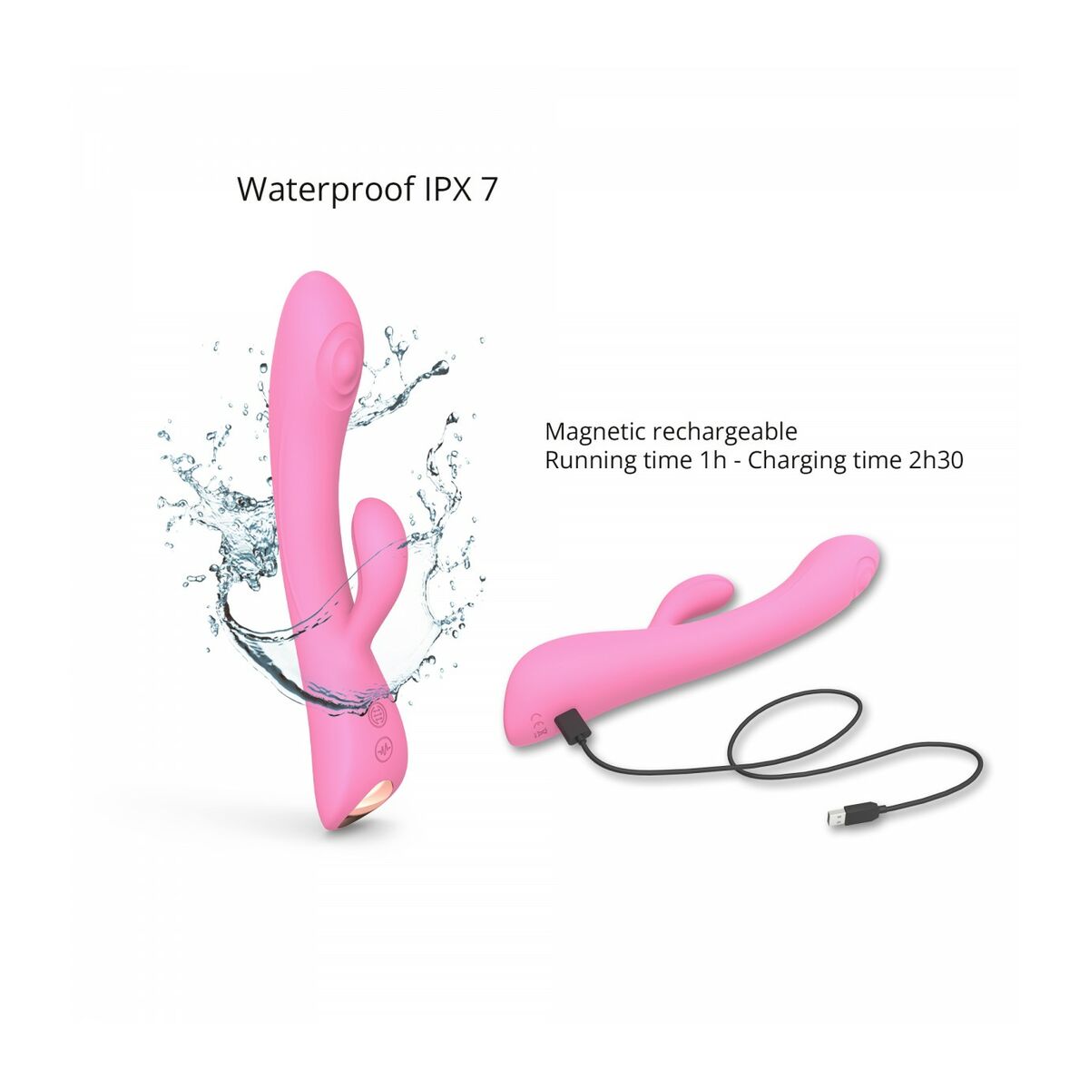 Vibration de Stimulation Double Love to Love Rose